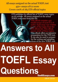 Answer To All TOEFL Essay Questions