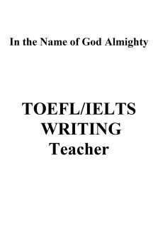 TOEFL and IELTS Writing Teacher