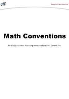 GRE Math Conventions