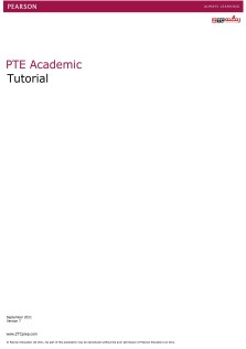 PTE Academic Tutorial