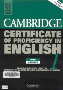 Cambridge Certificate Of Proficiency  English1