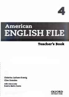 American English File 4 Teacher Book