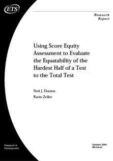 Score Equity Assessment
