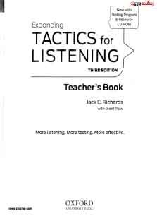 Tactics For Listening Expanding Teacher Book